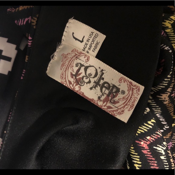 L8teR wide top chevron sleeveless mini dress - Picture 7 of 7